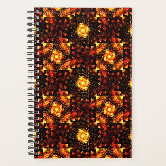 Goldenes modernes Boho-elegantes abstraktes Kunstm Planer (Vorderseite)