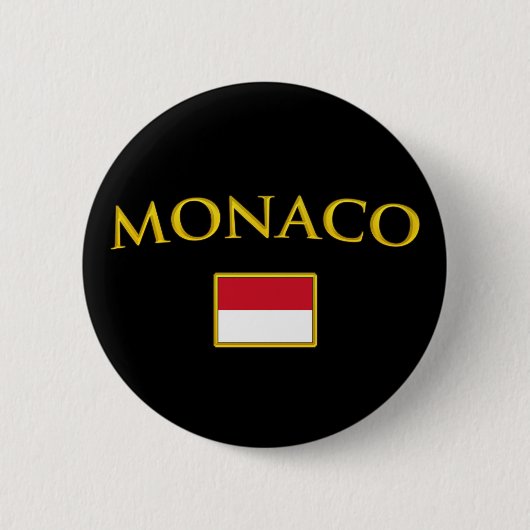 Goldenes Monaco Button (Vorderseite)