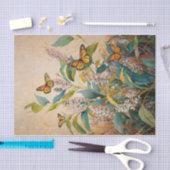 Goldenes Monarch-Milkweed- und Wiesengewebe Seidenpapier (Handwerk)