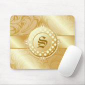 goldenes Monogramm des Zucker311-superfine Mousepad (Mit Mouse)