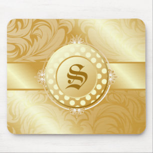 goldenes Monogramm des Zucker311-superfine Mousepad