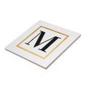 Goldenes Monogramm Fliese (Seite)