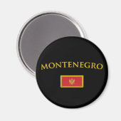 Goldenes Montenegro Magnet (Vorderseite/Rückseite)