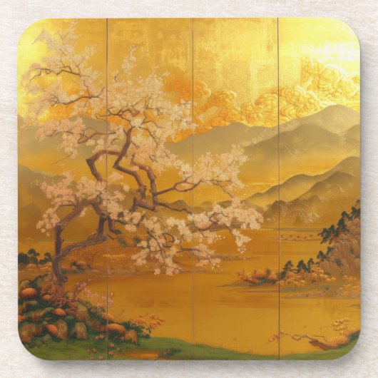 Goldenes Morgengrauen Untersetzer (Vorderseite)