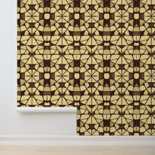 Goldenes Mosaik: Geometrisches Luxusmuster Tapete