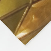 Goldenes Mosaik: Glass-Effekt. Fleecedecke (Ecke)