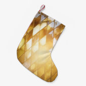 Goldenes Mosaik: Glass-Effekt. Kleiner Weihnachtsstrumpf (Vorderansicht (hängend))