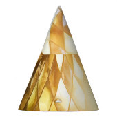 Goldenes Mosaik: Glass-Effekt. Partyhütchen (Links)