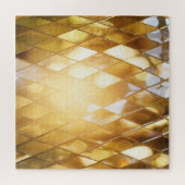 Goldenes Mosaik: Glass-Effekt. Puzzle (Horizontal)