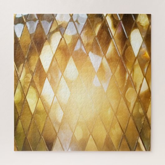 Goldenes Mosaik: Glass-Effekt. Puzzle (Vertikal)