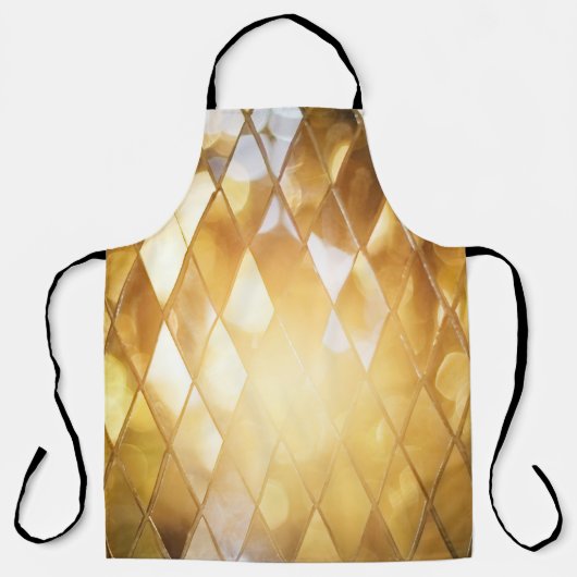Goldenes Mosaik: Glass-Effekt. Schürze (Vorderseite)