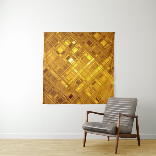 Goldenes Mosaik: Luxuriöses Gold Hintergrund Wandteppich (Beispiel)