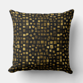 Goldenes Mosaik von Natasha Us Kissen