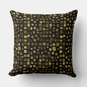 Goldenes Mosaik von Natasha Us Kissen