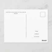 Goldenes Motorrad Golden Gruß Postkarte (Rückseite)