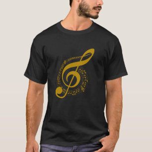 Goldenes Musikinstrument T-Shirt