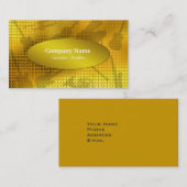 Goldenes Musikinstrument Visitenkarte (Vorne/Hinten)