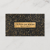 Goldenes Musiknoten Visitenkarte (Vorderseite)