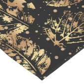 Goldenes Muster 07 bw. schwarze BG Großer Tischläufer (Ecke)