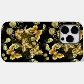 Goldenes Muster 16.bw Black BG Case-Mate iPhone Hülle (Rückseite (Horizontal))