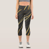 Goldenes Muster 1 Capri Leggings (Vorderseite)