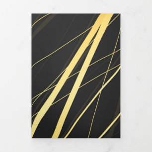 Goldenes Muster 1 Dreifach Gefaltete Urlaubskarte