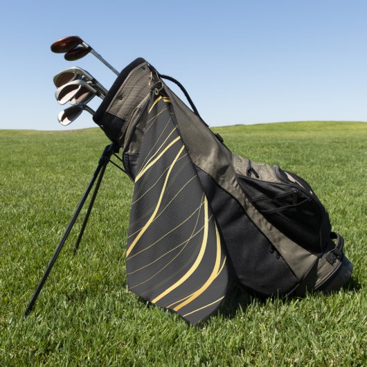 Goldenes Muster 1 Golfhandtuch (Gras)