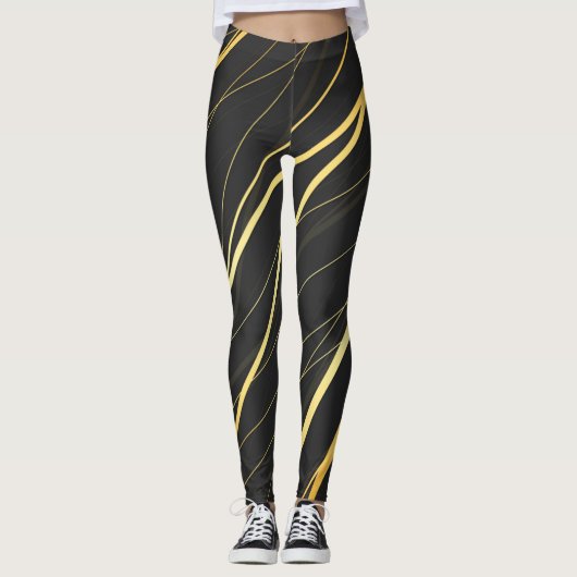 Goldenes Muster 1 Leggings (Vorderseite)