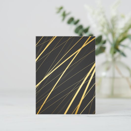 Goldenes Muster 1 Postkarte (Stehend Vorderseite)