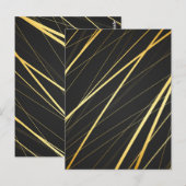 Goldenes Muster 1 Postkarte (Vorne/Hinten)