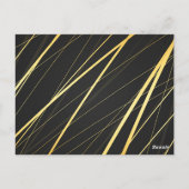 Goldenes Muster 1 Postkarte (Rückseite)