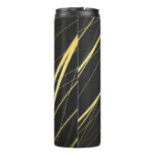 Goldenes Muster 1 Thermosbecher (Rückseite)