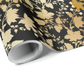 Goldenes Muster 21,bw. Black BG Geschenkpapier (Rolleneckpunkt)