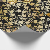 Goldenes Muster 21,bw. Black BG Geschenkpapier (Ecke)