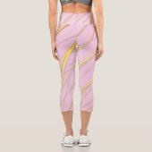 Goldenes Muster 2 Capri Leggings (Rückseite)