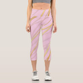 Goldenes Muster 2 Capri Leggings (Vorderseite)