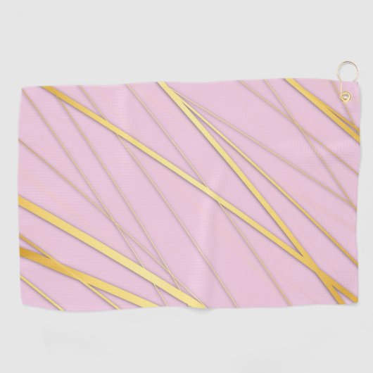 Goldenes Muster 2 Golfhandtuch (Horizontal)