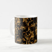 Goldenes Muster 2 Kaffeetasse (Vorderseite Links)