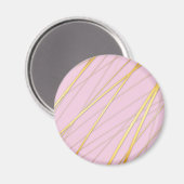 Goldenes Muster 2 Magnet (Vorderseite/Rückseite)