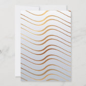 Goldenes Muster 3 Dankeskarte (Rückseite)