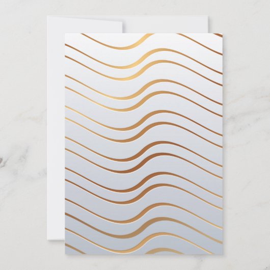 Goldenes Muster 3 Dankeskarte (Rückseite)