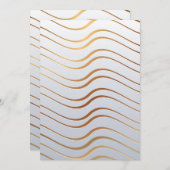 Goldenes Muster 3 Dankeskarte (Vorne/Hinten)