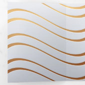 Goldenes Muster 3 Dreifach Gefaltete Urlaubskarte (Innen Erste Seite)