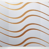 Goldenes Muster 3 Dreifach Gefaltete Urlaubskarte (Innenseite Mitte)