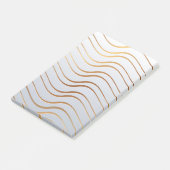 Goldenes Muster 3 Post-it Klebezettel (angewinkelt)