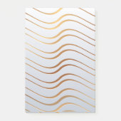 Goldenes Muster 3 Post-it Klebezettel (Vorderseite)