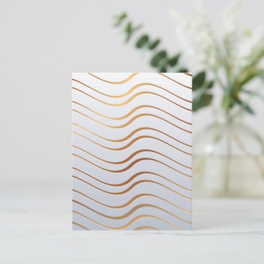 Goldenes Muster 3 Postkarte (Stehend Vorderseite)