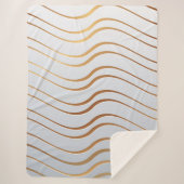 Goldenes Muster 3 Sherpadecke (Vorderseite)