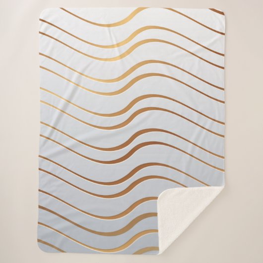 Goldenes Muster 3 Sherpadecke (Vorderseite)