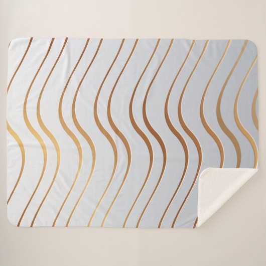 Goldenes Muster 3 Sherpadecke (Vorderseite (Horizontal))